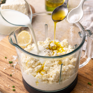 Creme de Ricota Receita: Leve, Cremoso e Fácil preparo da receita de creme de ricota no liquidificador - Fonte: Imagem gerada por IA (DALL·E / ChatGPT)