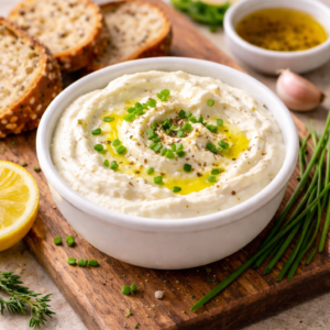 Receitas de Lanches Saudáveis Fáceis e Rápidas Creme de Ricota Receita: Leve, Cremoso e Fácil - Fonte: Imagem gerada por IA (DALL·E / ChatGPT)