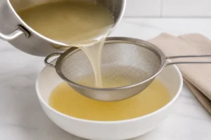 Receita de Sopa Leve para Colonoscopia (Sem Erro) O segredo está em coar completamente a sopa - Fonte: Imagem gerada por IA (DALL·E / ChatGPT)