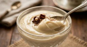 Creme de Cupuaçu: O Segredo do Cremosão Perfeito O ponto perfeito: firme o suficiente para manter a forma na colher, mas macio o bastante para derreter na boca.