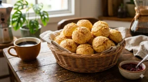 Receitas de Lanches Saudáveis Fáceis e Rápidas Pão de Queijo Vegano Inesquecível: Sem Lactose! - Fonte: Imagem gerada por IA / Gemini