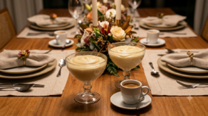 Creme de Cupuaçu: O Segredo do Cremosão Perfeito Sofisticação e brasilidade unidas em uma mesa de sobremesas deliciosa e super convidativa.